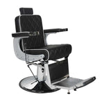 Chrysler Barber Chair Black with White Piping
