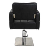 Dakota Styling Chair Black with Square Base