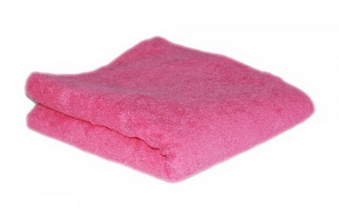 HAIR TOOLS HAIRDRESSING TOWELS - ROSE PINK (12)